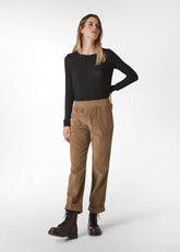 CORDUROY STRAIGHT PANTS, BROWN - Leisurewear | DEHA
