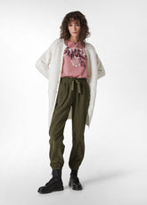 FLUFFY LONG CARDIGAN, WHITE - Leisurewear | DEHA