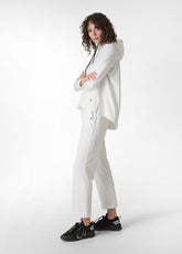 COSY STRAIGH PANTS, WHITE - Gifts with character | DEHA