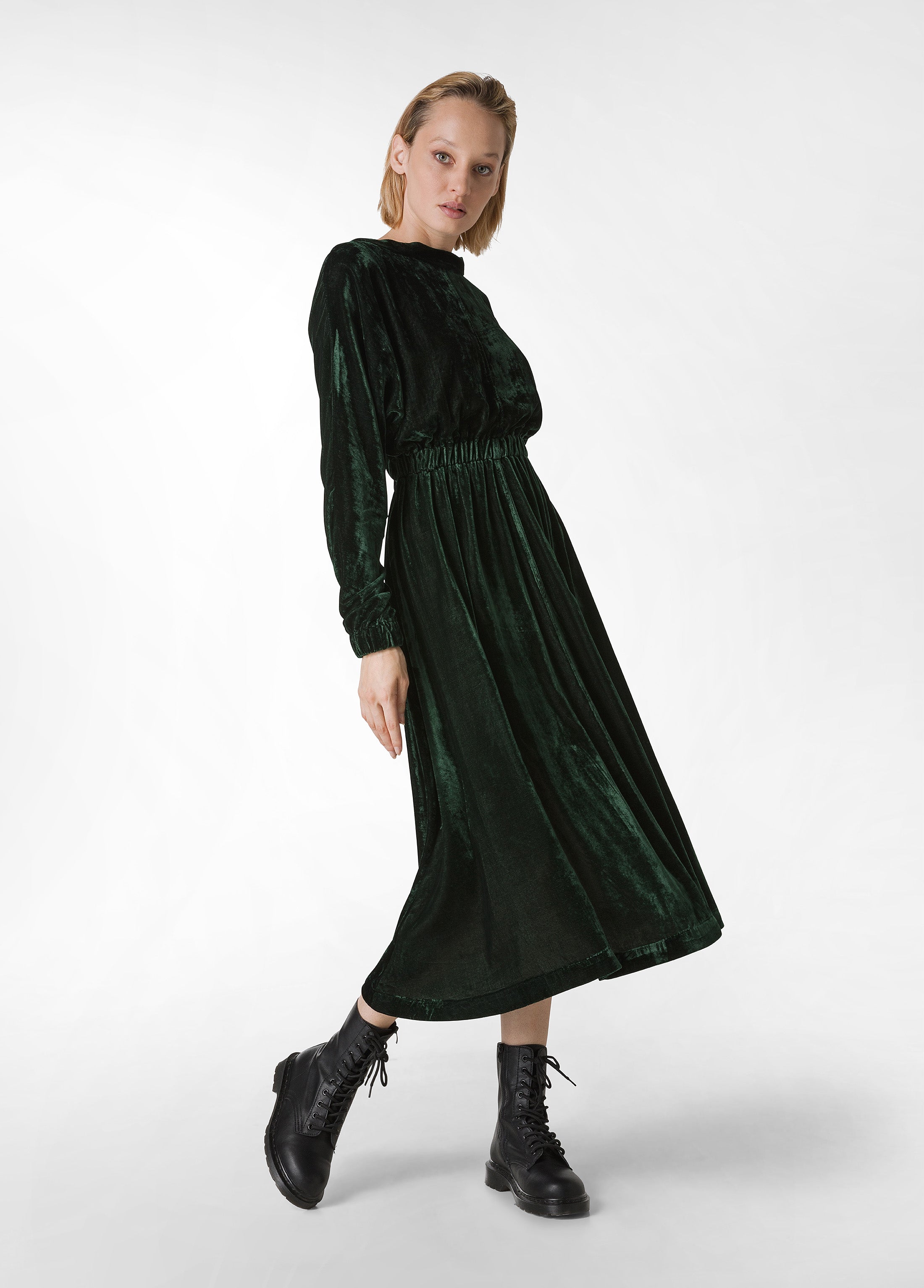 Mango Abito Velluto Mango Blazer In Velluto Kaki Verde New Releases