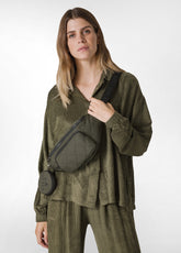 QUILTED BELT BAG, GREEN - Leisurewear | DEHA