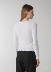 MAGLIA BOUCLE' BIANCO - MILK WHITE | DEHA