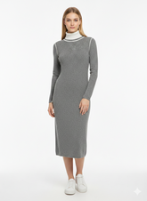 ABITO A MAGLIA BICOLOR GRIGIO - Outlet | DEHA