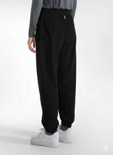 PANTALONI IN VELLUTO CON COULISSE IN VITA NERO - BLACK | DEHA