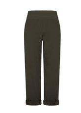 PANTALONI IN VELLUTO STRETCH MARRONE - MOKA BROWN | DEHA