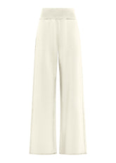 PALAZZOHOSE AUS BIO-BAUMWOLLE - WEISS - SOFT IVORY | DEHA