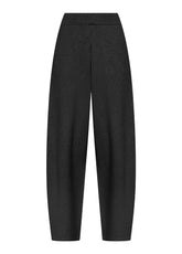 PUNTO MILANO KNIT TROUSERS - BLACK - BLACK | DEHA
