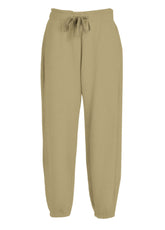BALLOON-HOSE AUS BIO-BAUMWOLL-SWEAT - BRAUN - CAMEL BROWN | DEHA