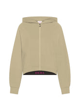 PUNTO MILANO ZIP-UP HOODIE - MULTICOLOR - CHAI BEIGE | DEHA