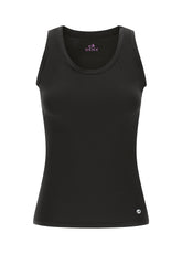 CANOTTA STRETCH COLORE UNITO CON SPALLINE LARGHE N - Activewear | DEHA