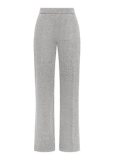 SLIM-FIT-HOSE AUS LUREX-JACQUARD - GRAU - GREY MELANGE | DEHA