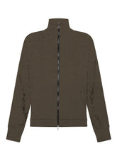 FULL ZIP LOGO SWEATSHIRT - BROWN - COFFEE BROWN | DEHA