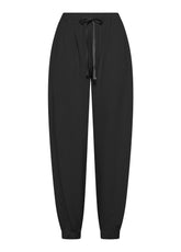 JOGGER-HOSE AUS BAUMWOLLE, MODAL UND SATIN - SCHWARZ - BLACK | DEHA