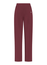 PANTALONI DRITTI IN MODAL ROSSO - CHERRY RED | DEHA