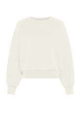 SWEATSHIRT AUS BAUMWOLLE MIT RUNDHALSAUSSCHNITT - - SOFT IVORY | DEHA