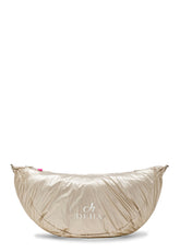 BORSA A MEZZALUNA METALLICA GIALLO - METALLIC GOLD | DEHA