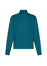 STRETCH-SWEATJACKE OHNE KAPUZE - GRUEN - TEAL GREEN | DEHA