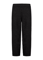 LOUNGE KNITTED CARROT-FIT PANTS - BLACK - BLACK | DEHA