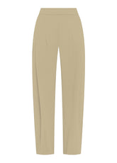 PANTALONE PUNTO MILANO CON PIEGHE SUL FONDO OTHER - CHAI BEIGE | DEHA