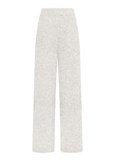 PANTALONE IN MAGLIA LUREX BIANCO - MILK WHITE | DEHA