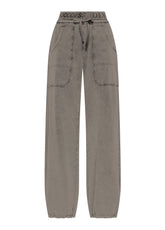 PANTALONE MAGNUM IN FELPA STRETCH MARMORIZZATA OTHER - MARBLED TAUPE BROWN | DEHA