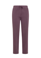 PANTALONE DRITTO IN GABARDINE DI MODAL VIOLA - Outlet | DEHA