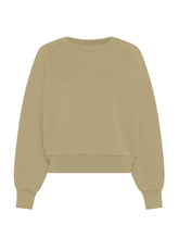 FELPA GIROCOLLO IN COTONE MARRONE - CAMEL BROWN | DEHA