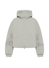 GIUBBOTTO IN NYLON IMBOTTITO CON CAPPUCCIO GRIGIO - ICE GREY | DEHA