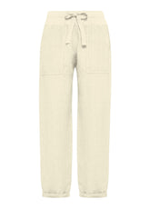 Linen Pants - White - CREAM | DEHA
