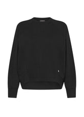 FELPA GIROCOLLO IN PUNTO MILANO NERO - Felpe e Maglie | DEHA