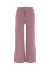 WIDE LEG KNITTED PANTS - PINK - DECO' ROSE | DEHA