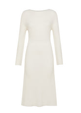 LOUNGE KNITTED LONG DRESS - WHITE - Dresses, skirts, and suits - Outlet | DEHA