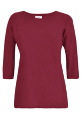 T-SHIRT MANICA 3/4 IN JERSEY FIAMMATO ROSSO - CHERRY RED | DEHA
