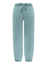 ACID-WASH ORGANIC COTTON JOGGERS - MULTICOLOR - MARBLED LIGHT BLUE | DEHA