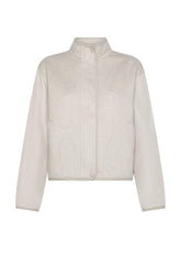 BOMBER IN LANA E NYLON BIANCO - Giacche e Giubbotti | DEHA