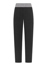 PANTALONE BICOLORE DRITTO NERO - Pantaloni | DEHA