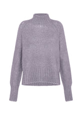 WEICHER PULLOVER MIT STEHKRAGEN - LILA - LILAC | DEHA