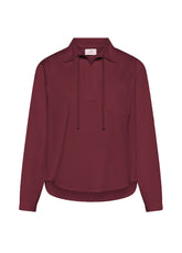 FINE-WALE CORDUROY POLO SHIRT - RED - CHERRY RED | DEHA