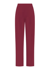 PANTALONI DIRITTO IN MODAL ROSSO - CHERRY RED | DEHA