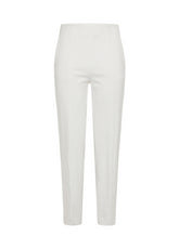 TEXTURED STRAIGHT PANTS - WHITE - MILK WHITE | DEHA