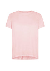 Ombre Effect T-Shirt In Organic Cotton - Pink - BLUSH PINK | DEHA