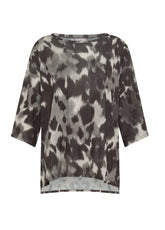 ALLOVER OVERSIZE T-SHIRT - GREY - WATERCOLOR GREY | DEHA