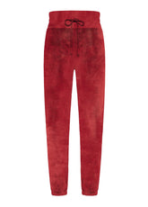 POLAR FLEECE PANTS WITH SCUBA INSERTS - ORANGE - RUST ORANGE | DEHA