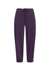 MODAL GABARDINE BALLOON PANTS - PURPLE - PLUM VIOLET | DEHA