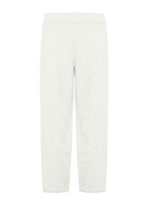 LOUNGE-STRICKJOGGER - WEISS - MILK WHITE | DEHA