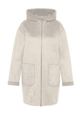 ECO-FRIENDLY SHEEPSKIN COAT - WHITE - Jacket - Outlet | DEHA