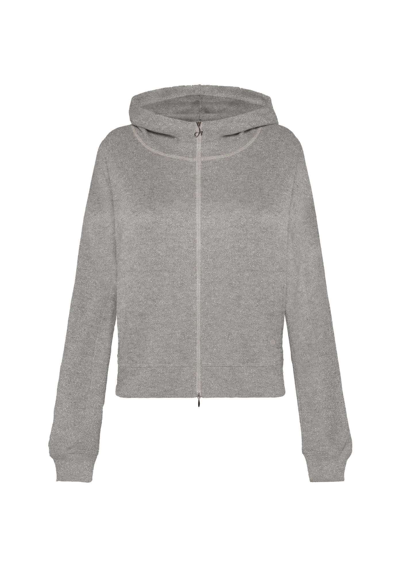 LUREX FULL ZIP HOODIE GREY DEHA