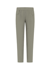 PANTALONI IN COTONE STRETCH GRIGIO - TAUPE | DEHA