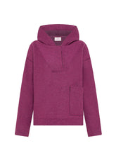 KAPUZENPULLOVER AUS WALKWOLLE - PINK - Freizeitkleidung | DEHA