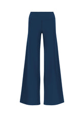 PANTALONI A GAMBA LARGA IN JERSEY STRETCH BLU - NIGHT BLUE | DEHA
